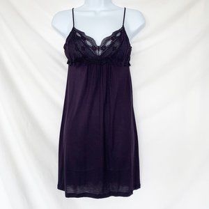 Eberjey Chemise Night Dress Eggplant Size Petite S